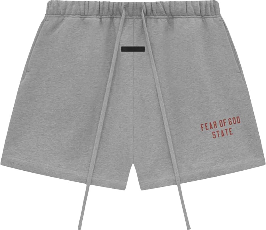 Fear of God Essentials FW24 Dark Heather Korte Broek Divers
