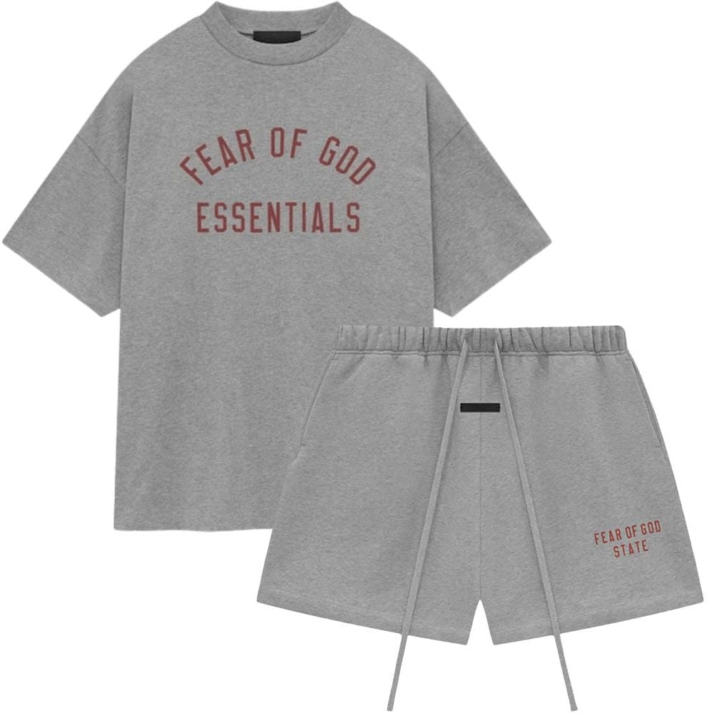 Fear of God Fear of God Essentials FW24 Dark Heather Korte Broek Divers