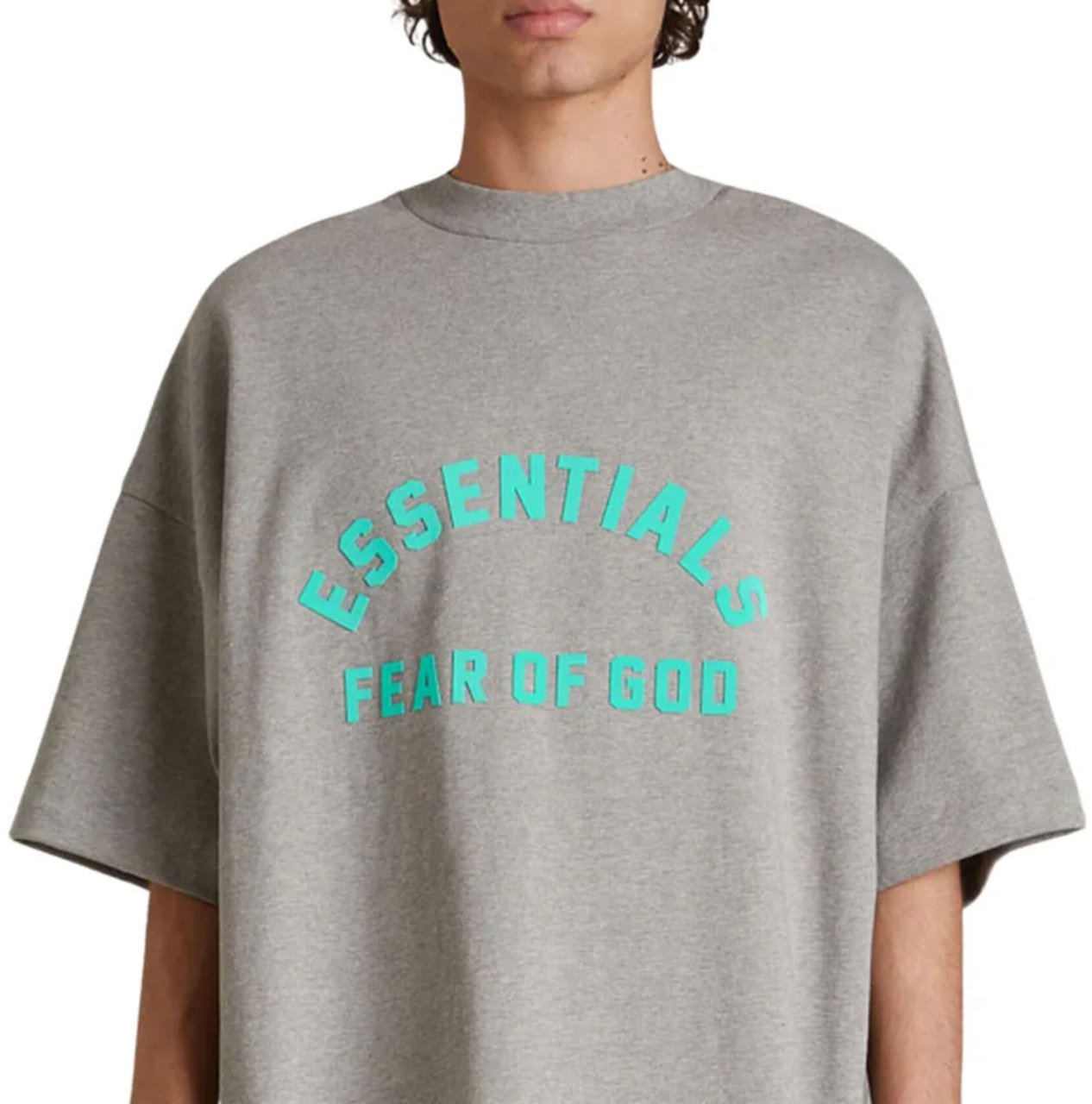 Fear of God Fear Of God Essentials Heavy Jersey Dark Heather Oatmeal T-Shirt Divers