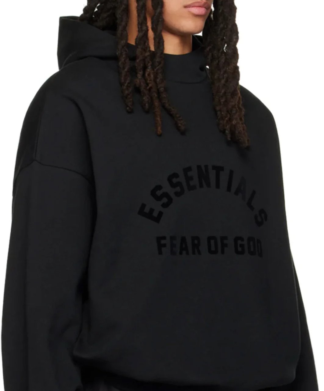 Fear of God Fear of God Essentials Jet Black Hoodie Divers