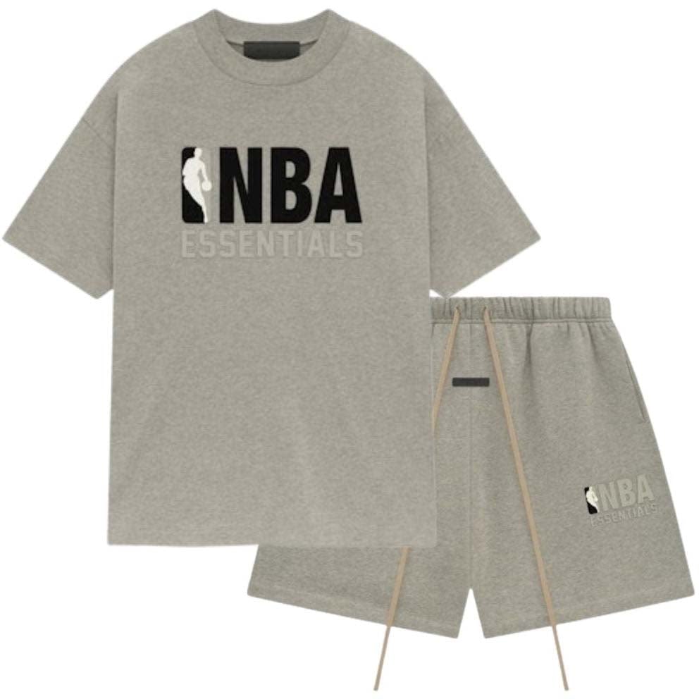 Fear of God Essentials NBA Warm Heather Summer Set Divers
