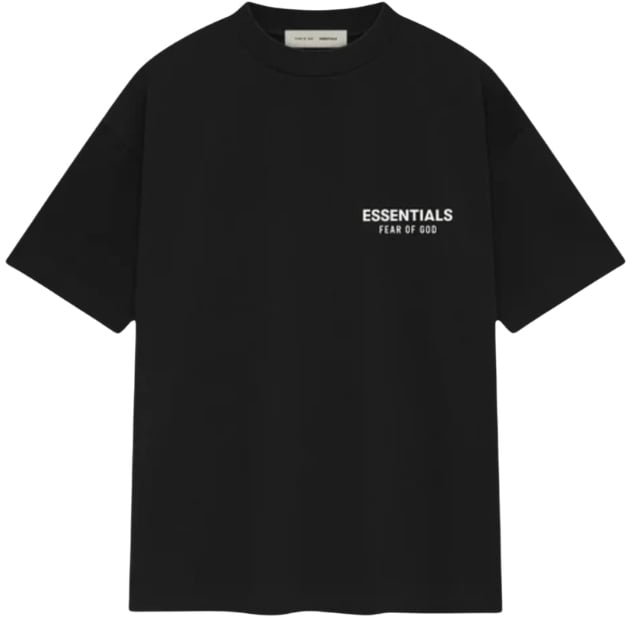 Fear of God Fear of God Essentials SS25 Jet Black T-shirt Divers