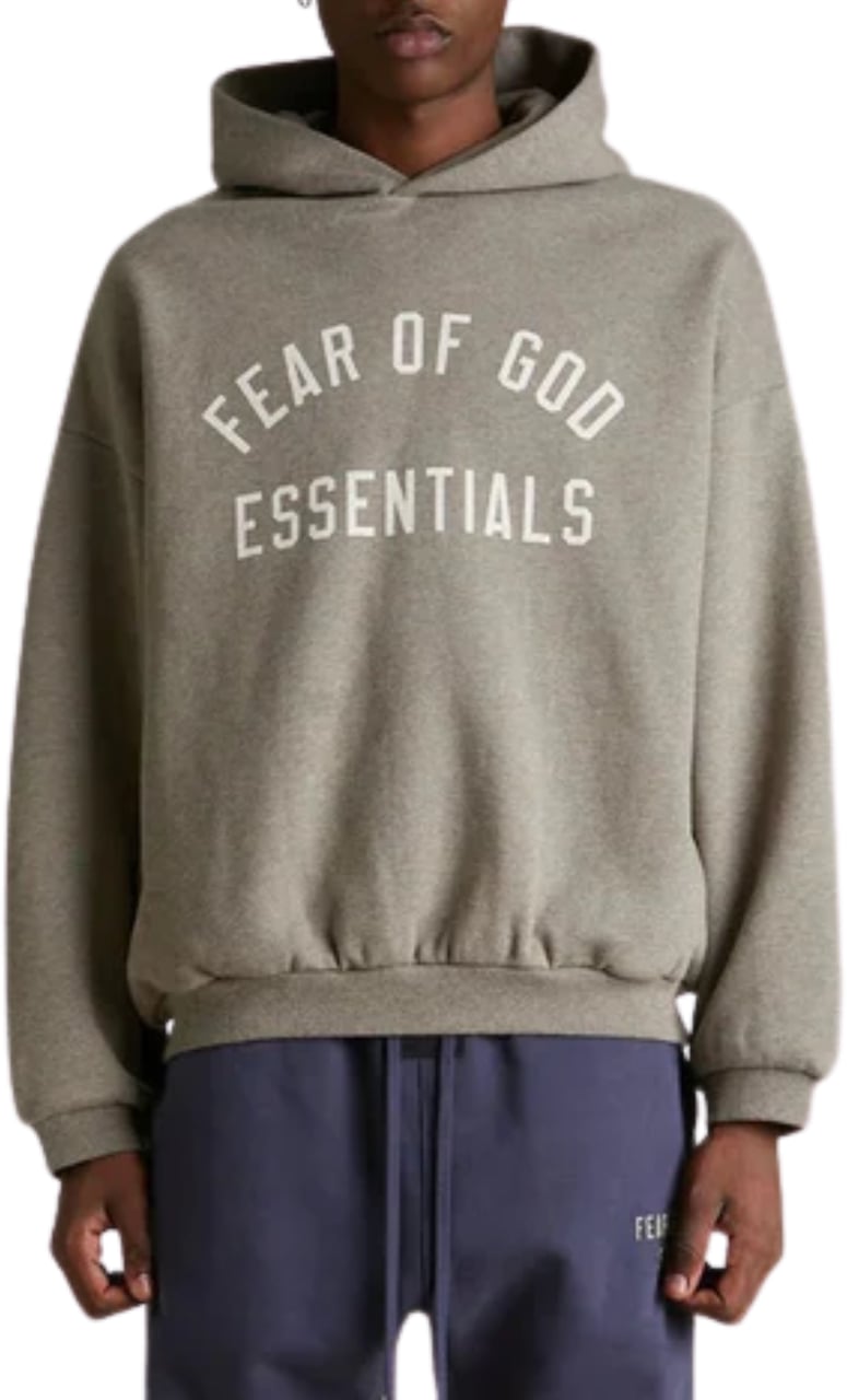 Fear of God Fear of God Essentials Fleece Heather Gray Hoodie Divers