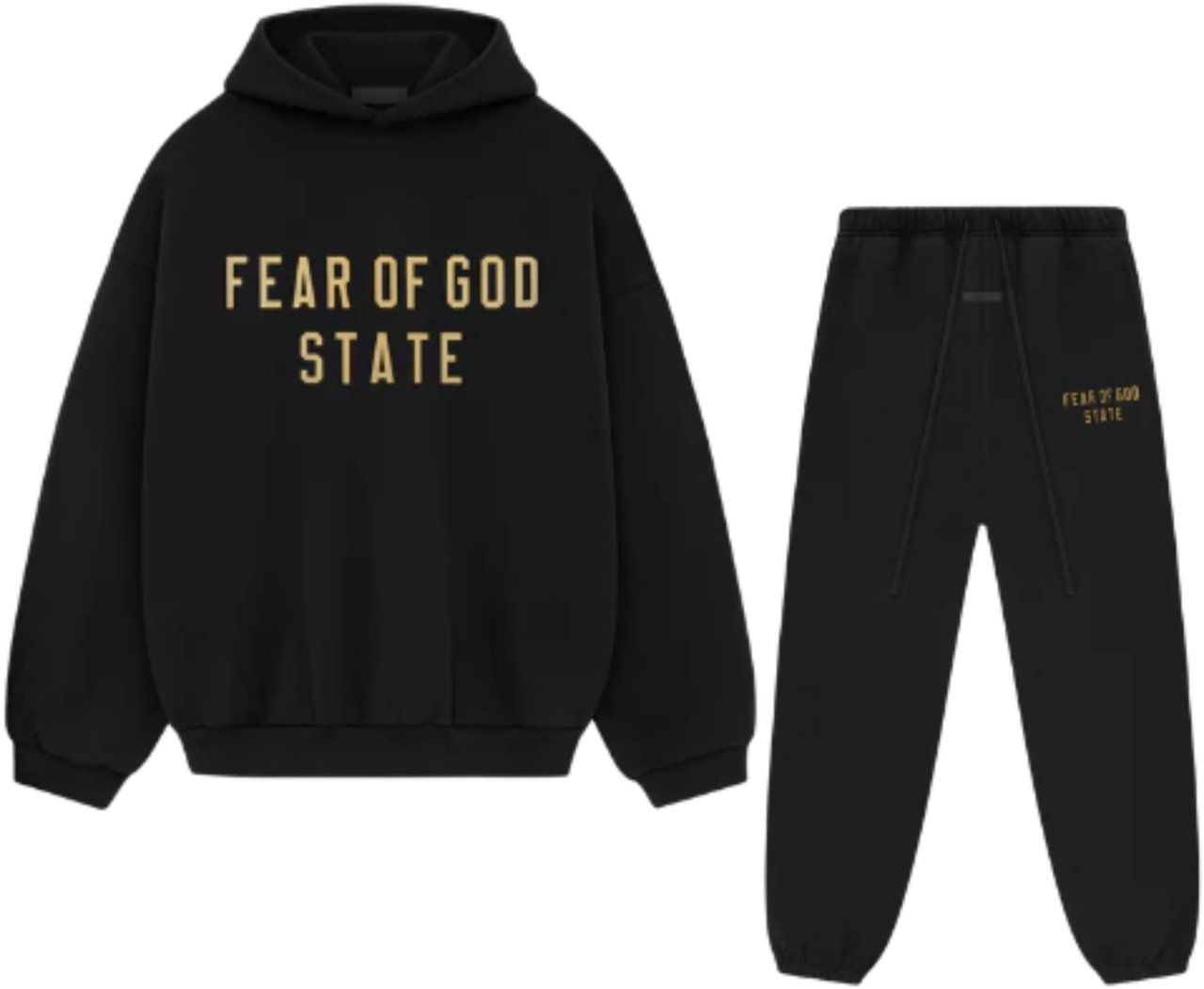 Fear of God Fear of God Essentials FW24 Black Yellow State Full Set Divers