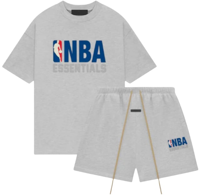 Fear of God Fear of God Essentials NBA Light Heather Summer Set Divers