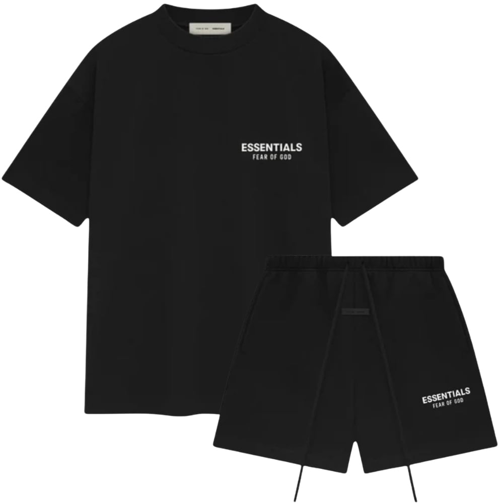 Fear of God Fear of God Essentials SS25 Jet Black Summer Set Divers