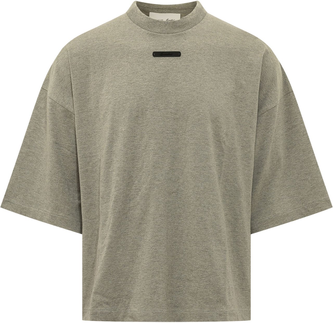 Fear of God T-shirt Oversize con Placca Logo Lime