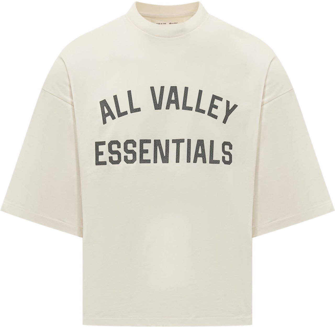 Fear of God T-shirt con Lettering Frontale Wit
