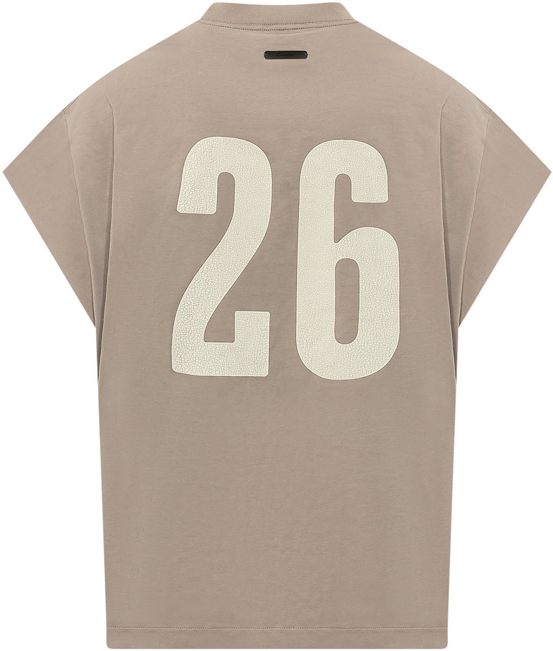 Fear of God T-shirt Senza Maniche con Stampa Taupe