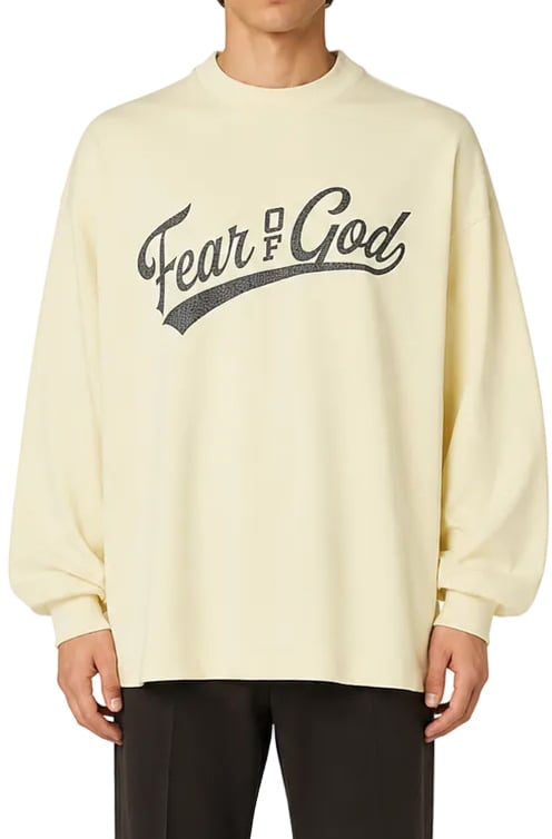 Fear of God MERCH LONG SLEEVE TEE CHALK Divers
