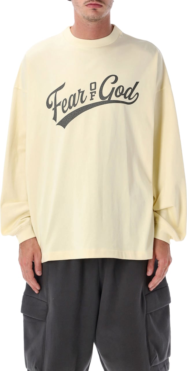Fear of God Merch Long Sleeve Tee 26 Chalk Wit