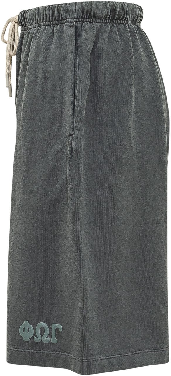 Fear of God Shorts con Coulisse e Motivo sul Fondo Donkergrijs