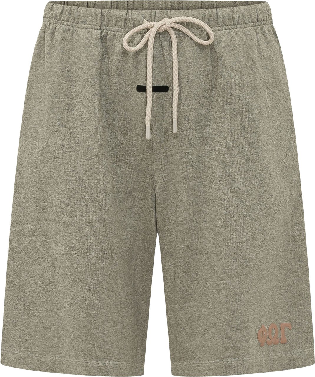 Fear of God Shorts con Coulisse e Motivo sul Fondo Donkergrijs