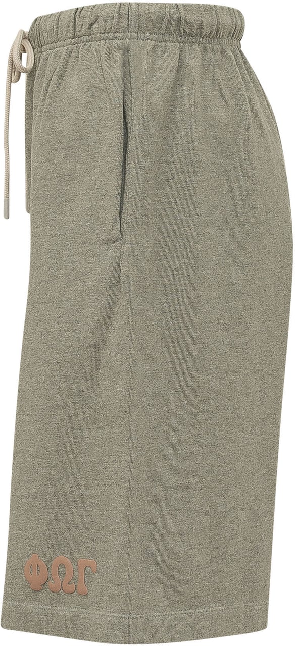 Fear of God Shorts con Coulisse e Motivo sul Fondo Donkergrijs