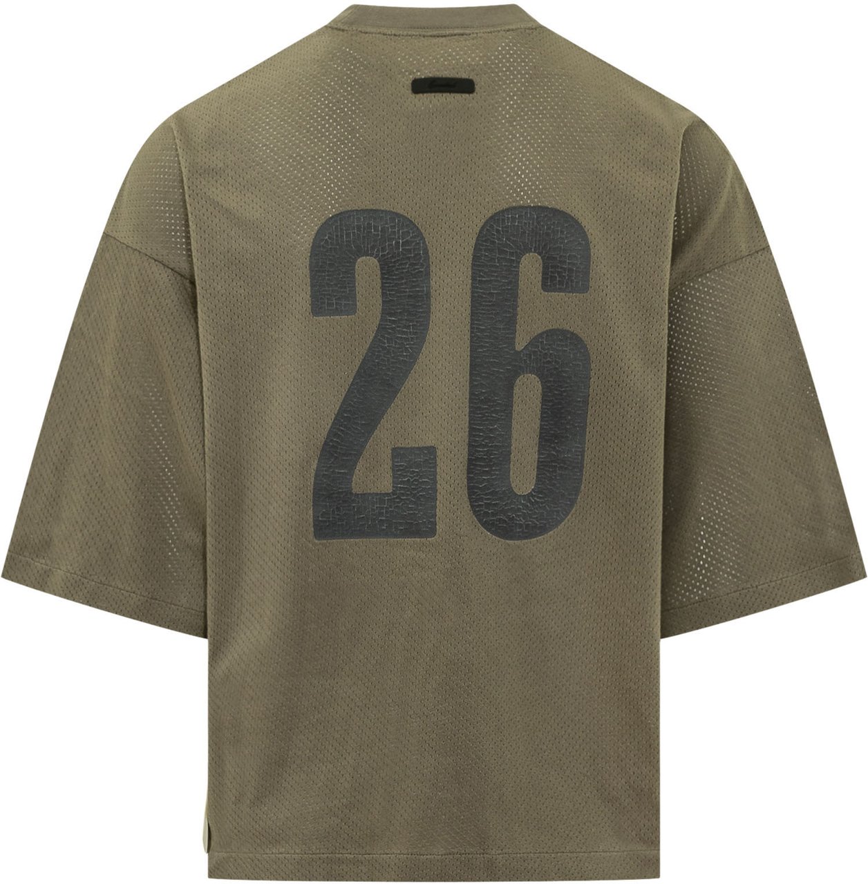 Fear of God T-shirt Girocollo con Stampa Grafica Donkergroen