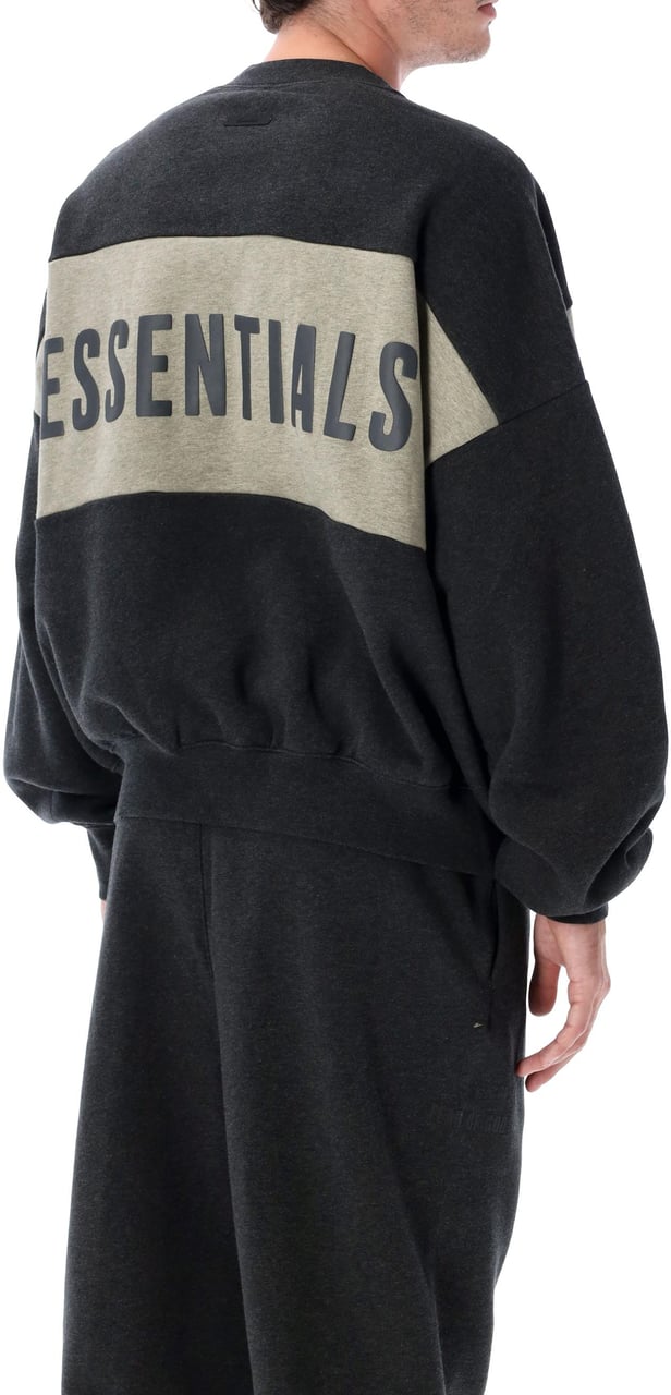 Fear of God Cropped Relaxed Panelled Sweatshirt Iron Grey Donkergrijs