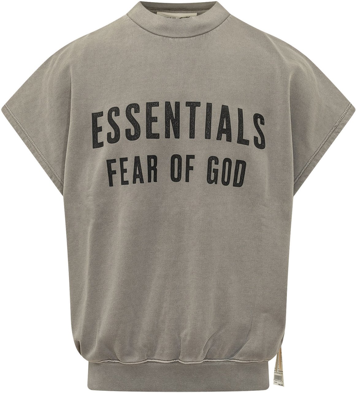 Fear of God Felpa con Maniche Corte e Lettering Taupe
