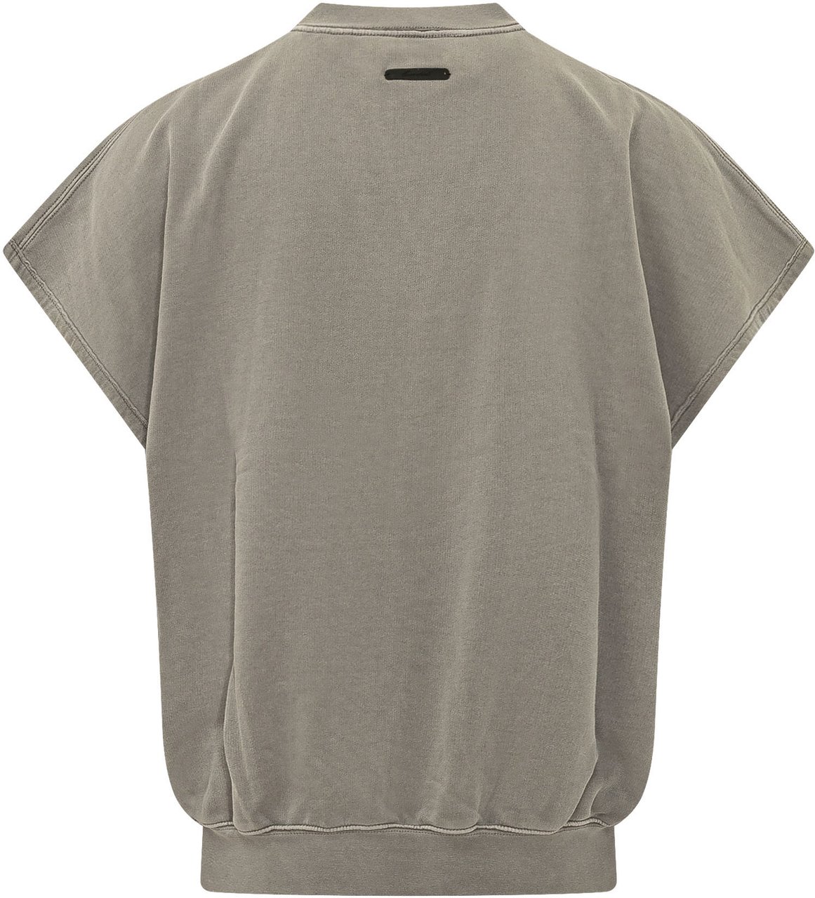 Fear of God Felpa con Maniche Corte e Lettering Taupe