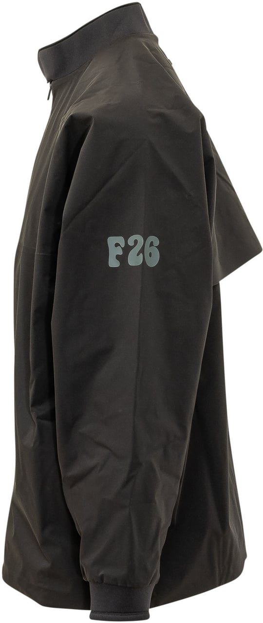 Fear of God Giacca Half Zip con Stampa sulle Maniche Zwart