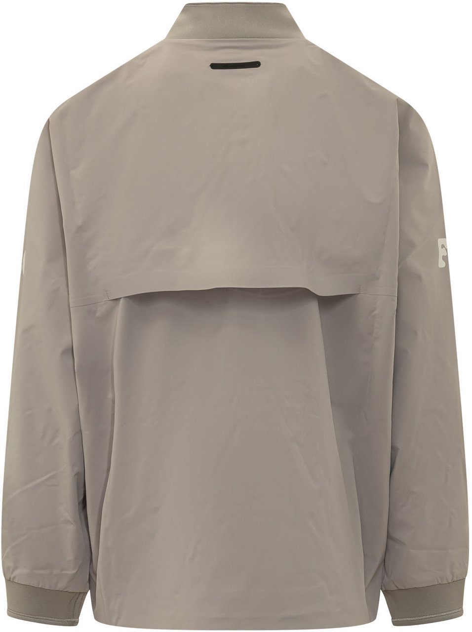 Fear of God Giacca Half Zip con Stampa sulle Maniche Taupe