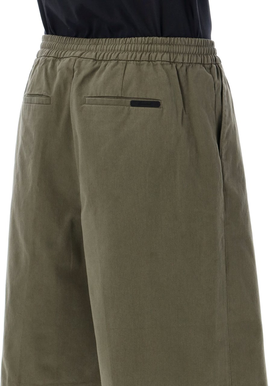 Fear of God Relaxed Drawstring Short Moss Donkergroen