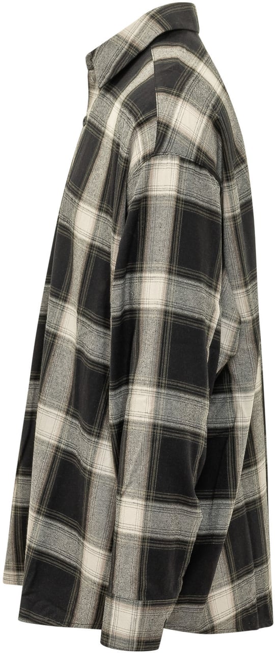 Fear of God Camicia a Quadri con Bottoni Zwart