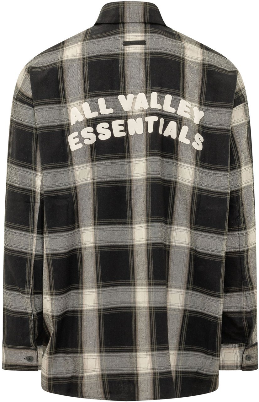 Fear of God Camicia a Quadri con Bottoni Zwart