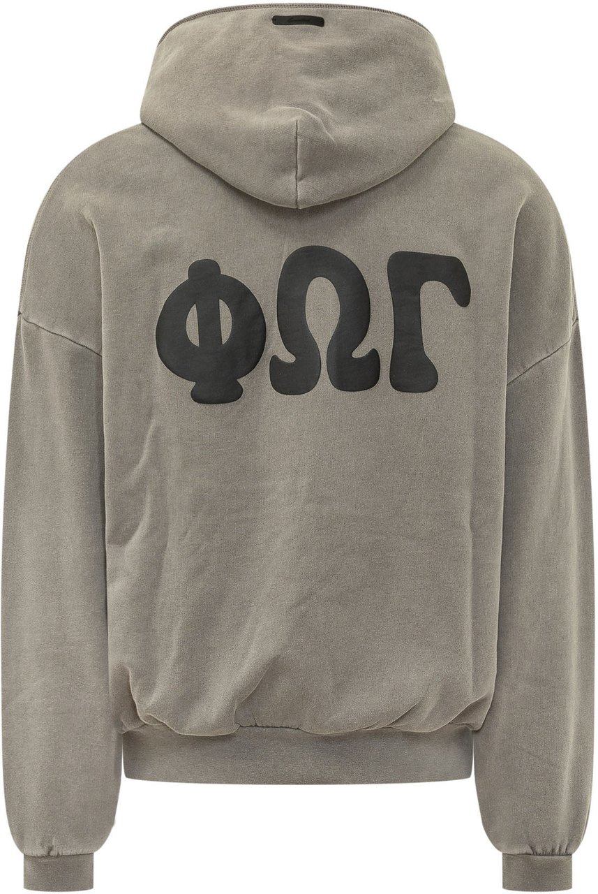 Fear of God Felpa con Cappuccio e Zip Taupe