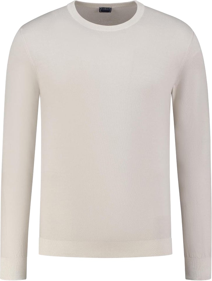 Fedeli Crew Neck L/s Knitted Sweater Man Grijs