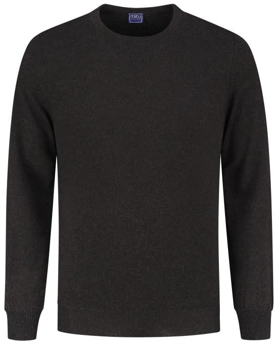 Fedeli Crew-neck L/s Knitted Sweater Man      Bruin