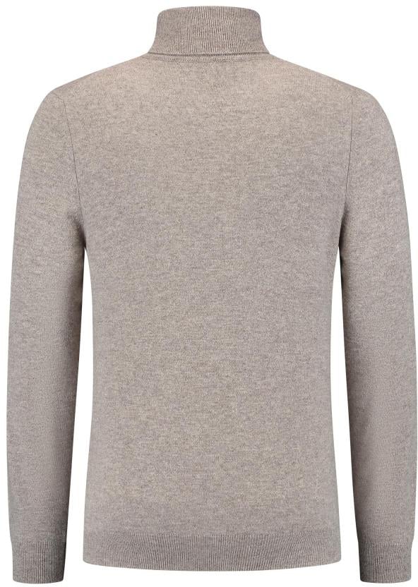 Fedeli Turtle Neck L/s Knitted Sweater Man    Beige