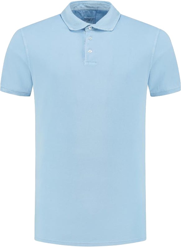 Fedeli Polo-shirt S/s Knitted Man Blauw