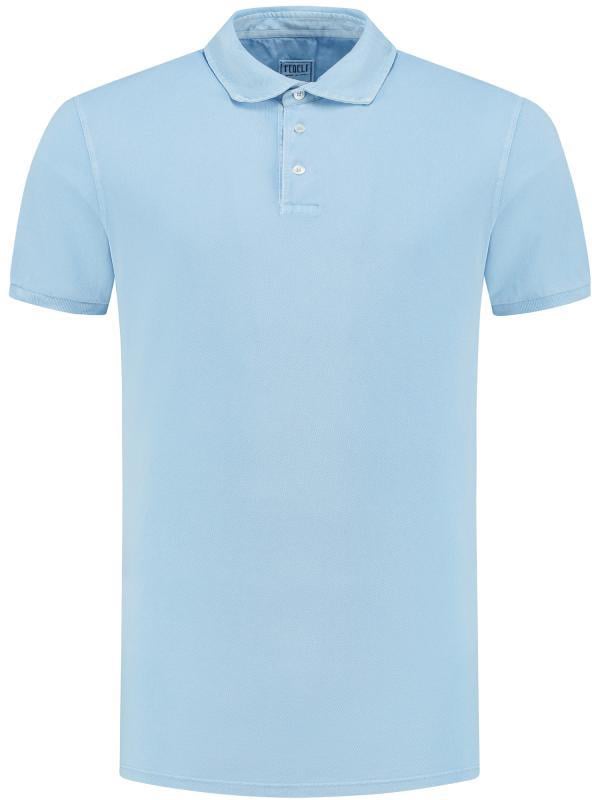 Fedeli Polo-shirt S/s Knitted Man Blauw