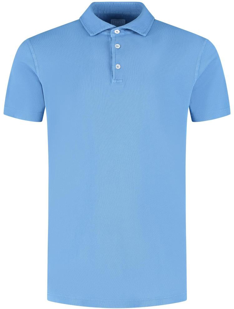 Fedeli Polo-shirt S/s Knitted Man Blauw