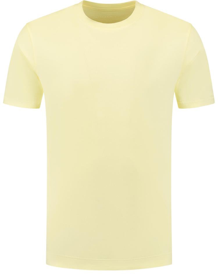 Fedeli T-shirt S/s Knitted Man Geel