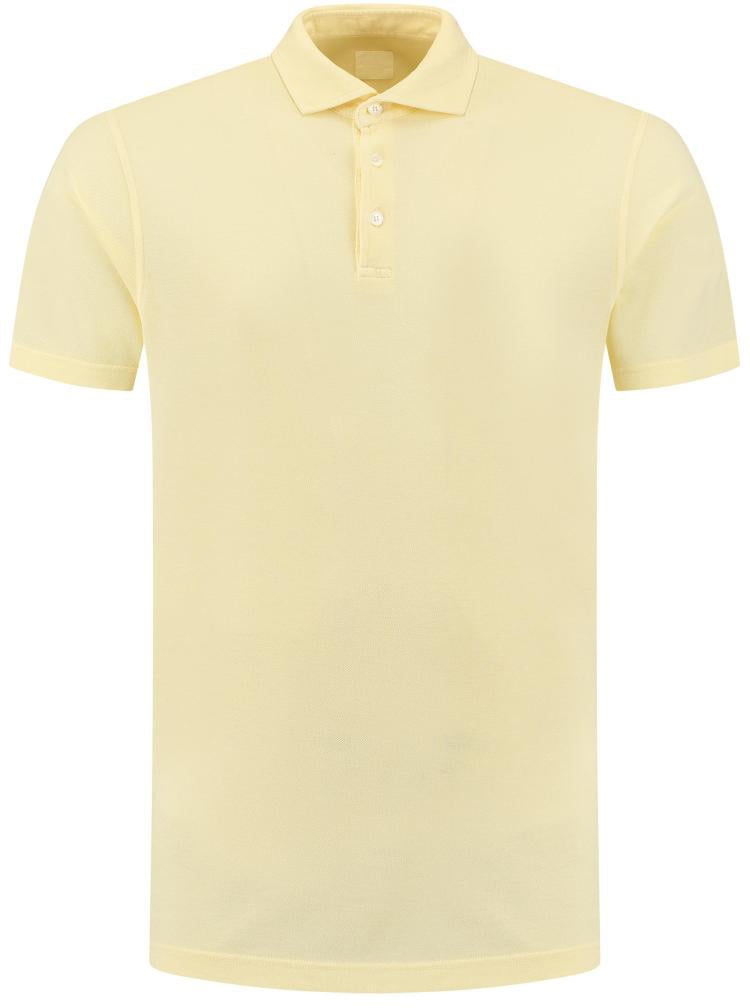Fedeli Polo-shirt S/s Knitted Man Geel