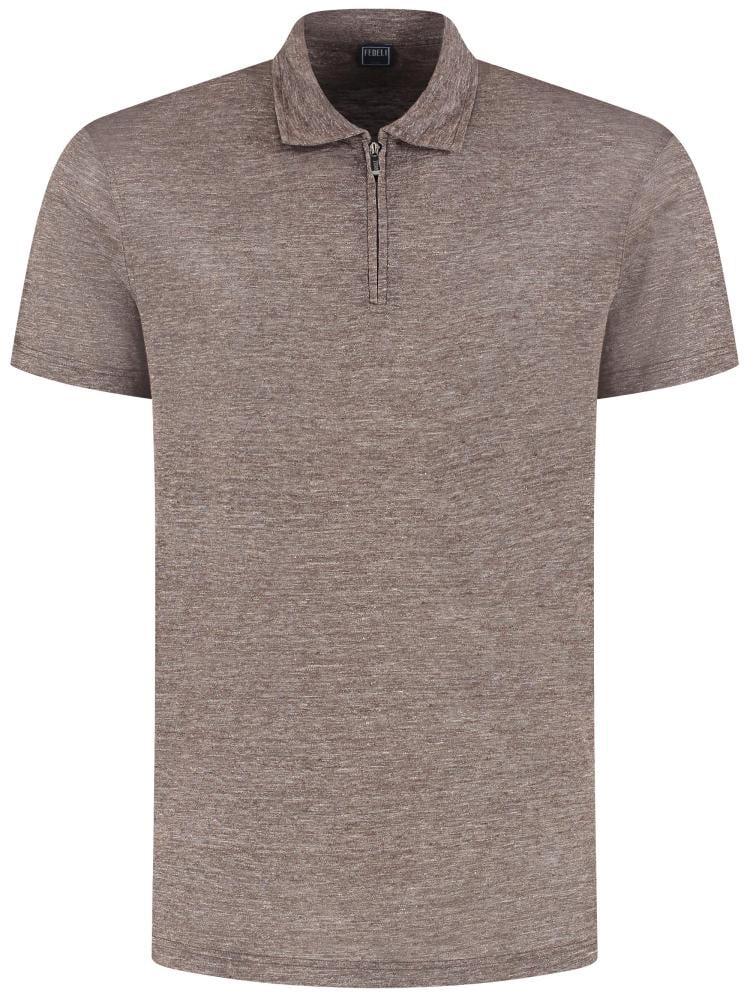 Fedeli Polo-shirt S/s Knitted Man Bruin