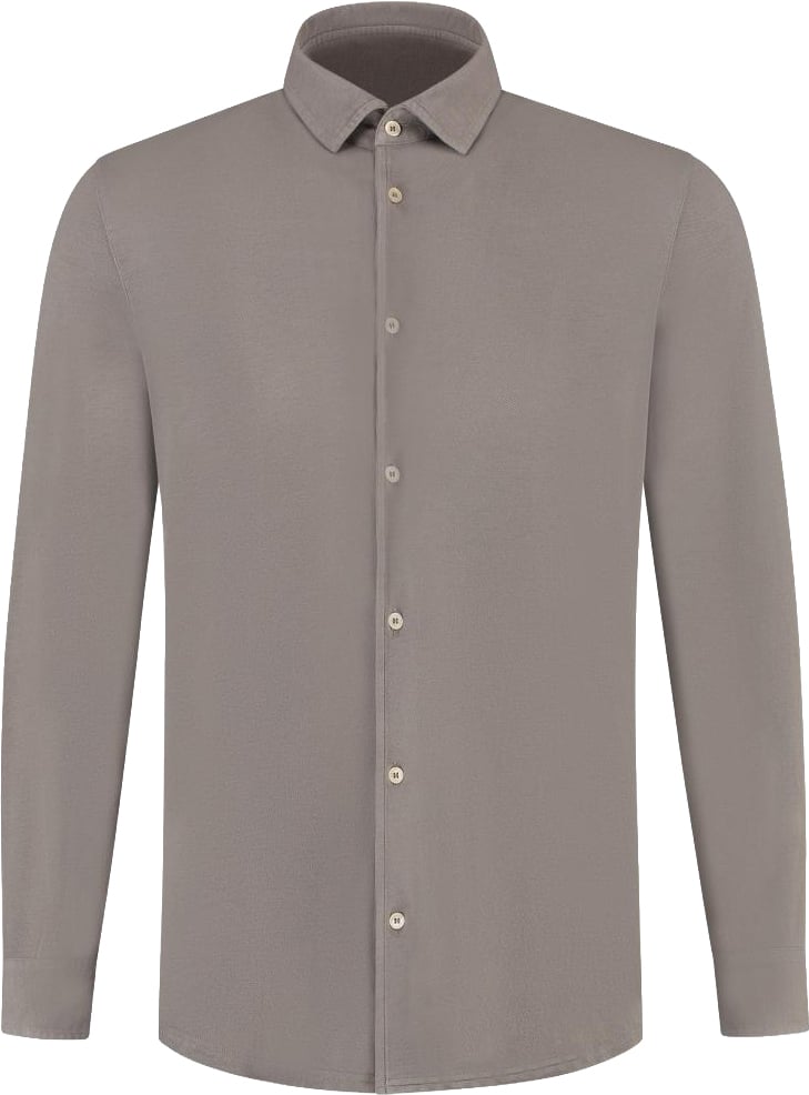 Fedeli Shirt L/s Knitted Man Bruin