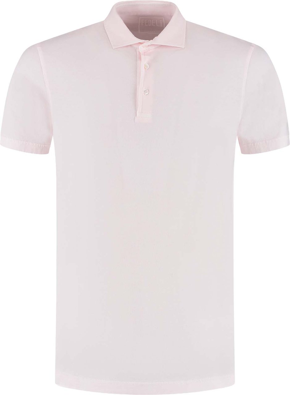 Fedeli Polo Dieci Mm. Jersey Giza Dusty Roze