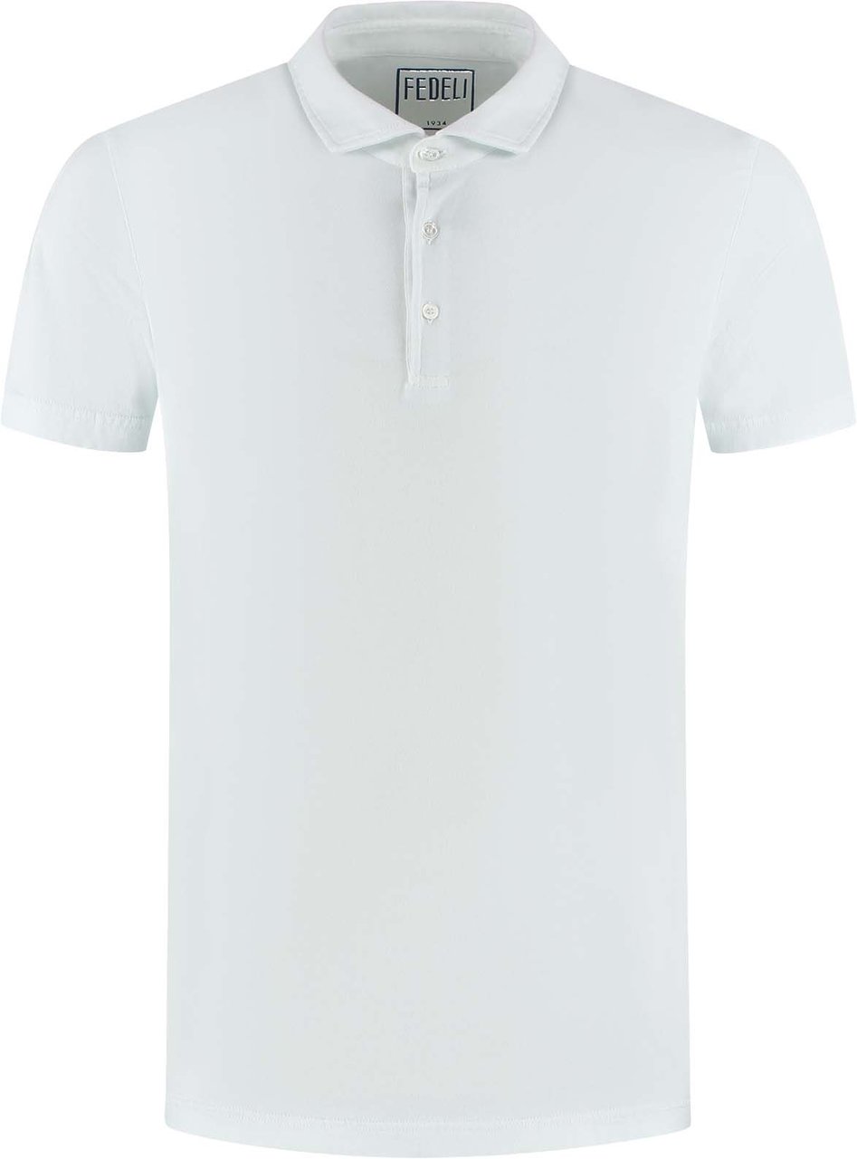 Fedeli Polo Dieci Mm. Jersey Giza Dusty Groen