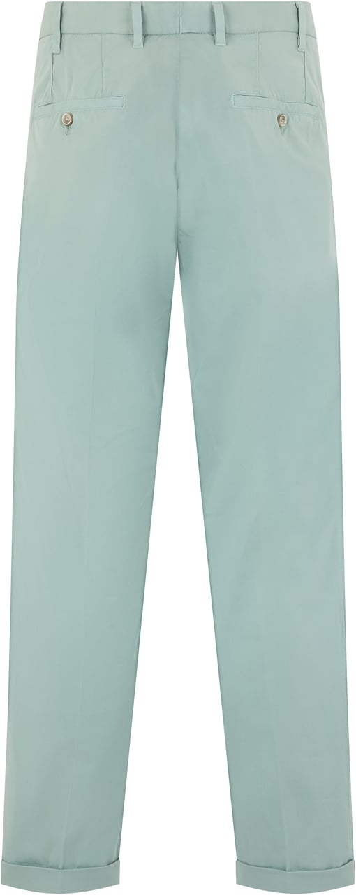 Fedeli Blue cotton trousers, casual and versatile Blauw