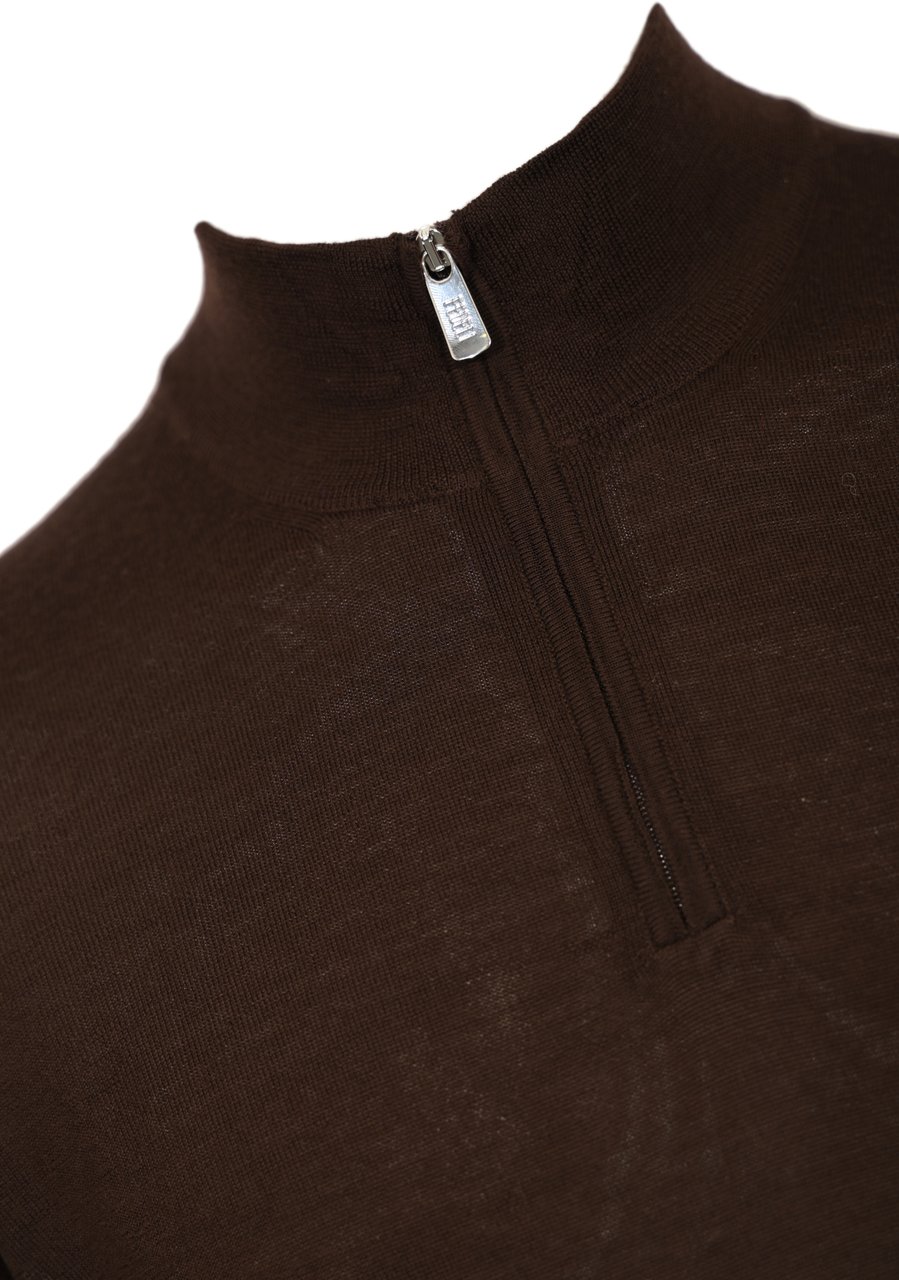 Fedeli Sweaters Darkchocolate Bruin