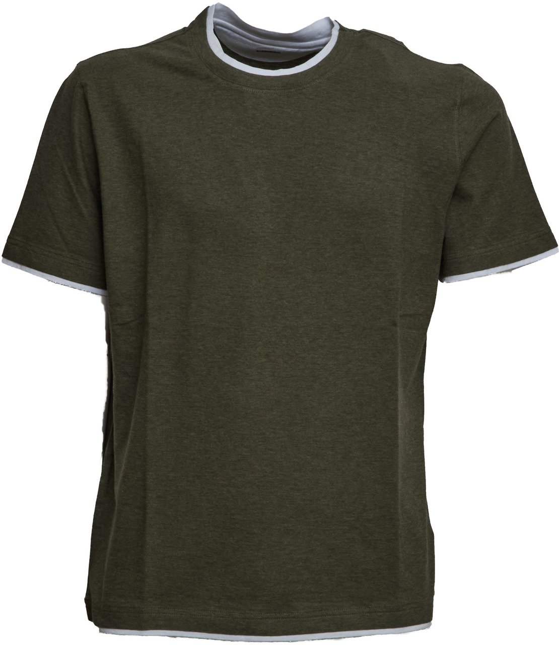 Fedeli T-shirt Duo M/m Jersey Melange Groen