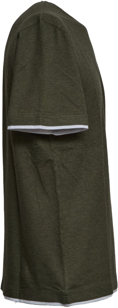 Fedeli T-shirt Duo M/m Jersey Melange Groen