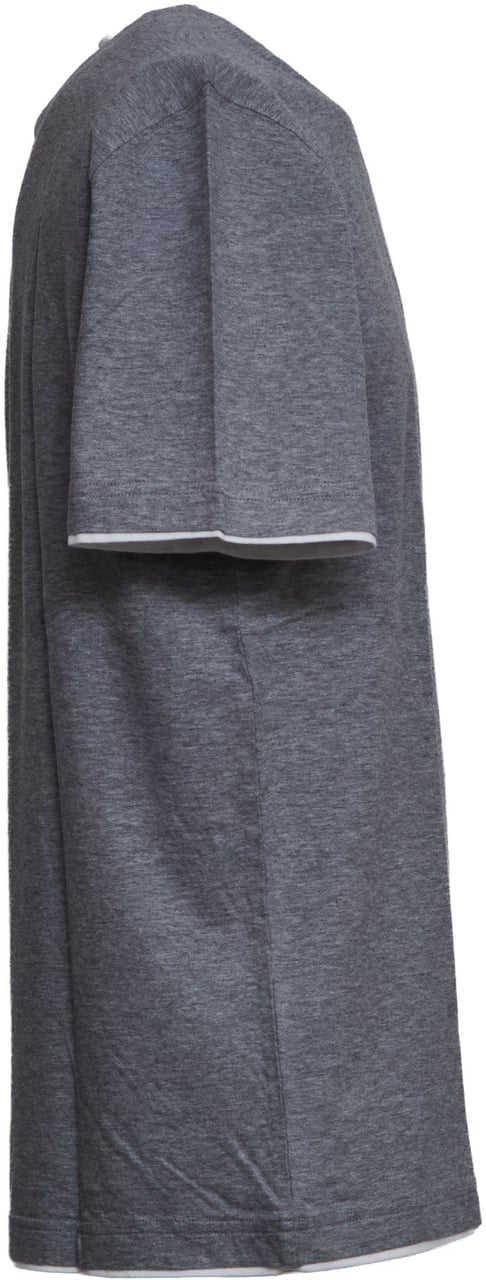 Fedeli T-shirt Duo M/m Jersey Melange Grijs