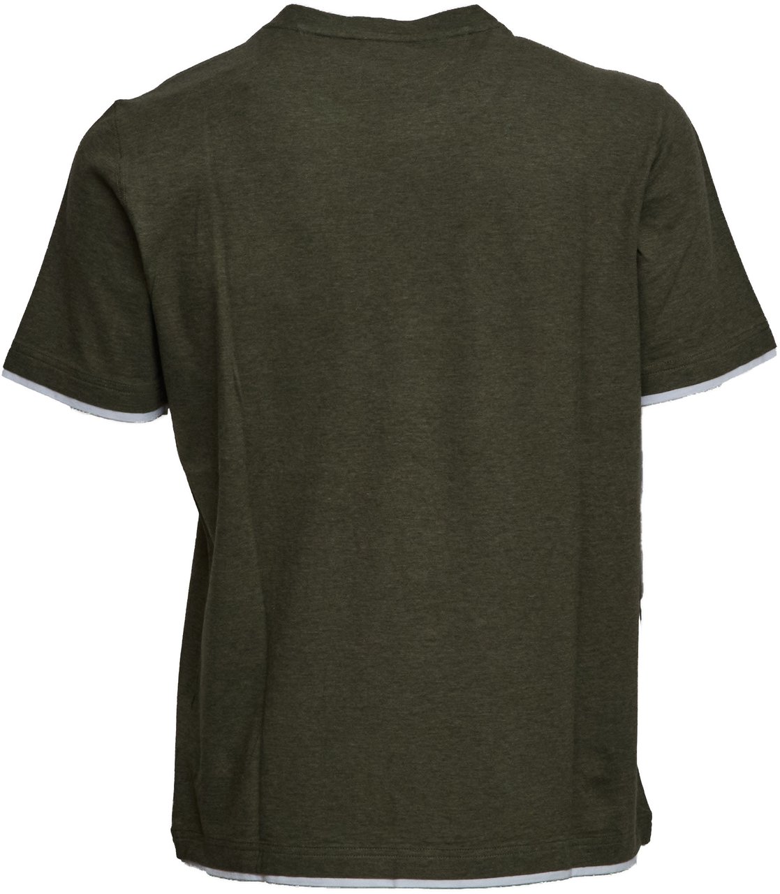 Fedeli T-shirt Duo M/m Jersey Melange Groen
