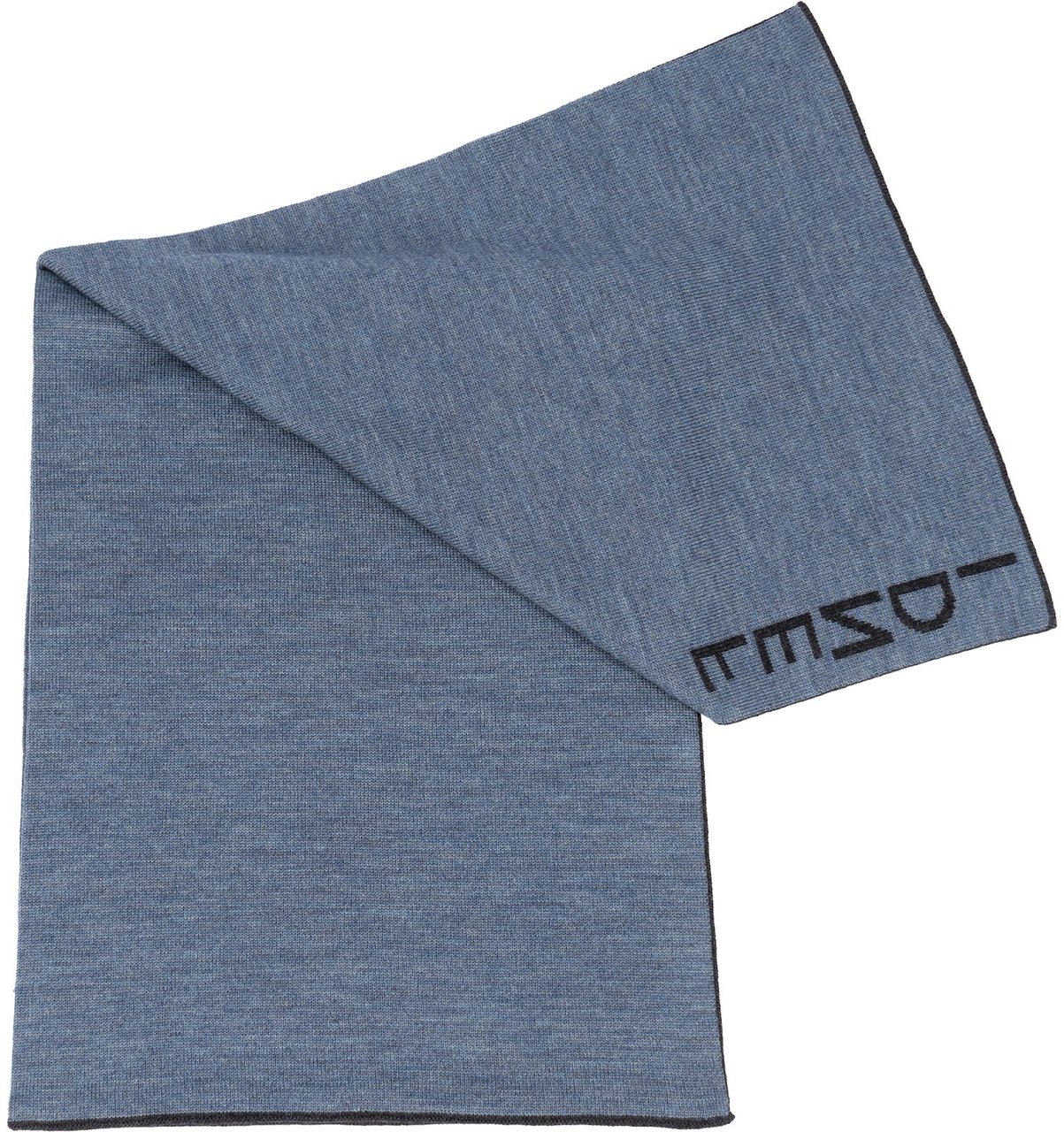 Fendi Fendi Reversible Wool Logo Scarf Blauw