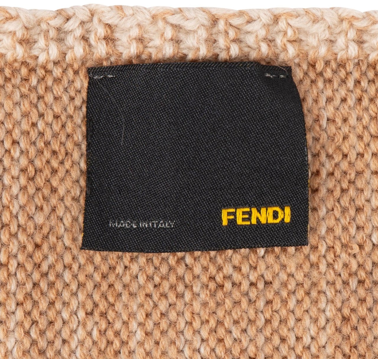 Fendi Fendi Greca Wool FF Monogram Schal Scarf Beige