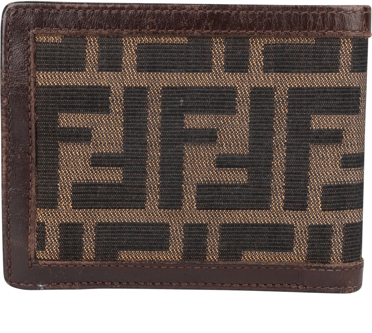 Fendi Fendi FF Monogram Zucca Bifold Wallet Bruin
