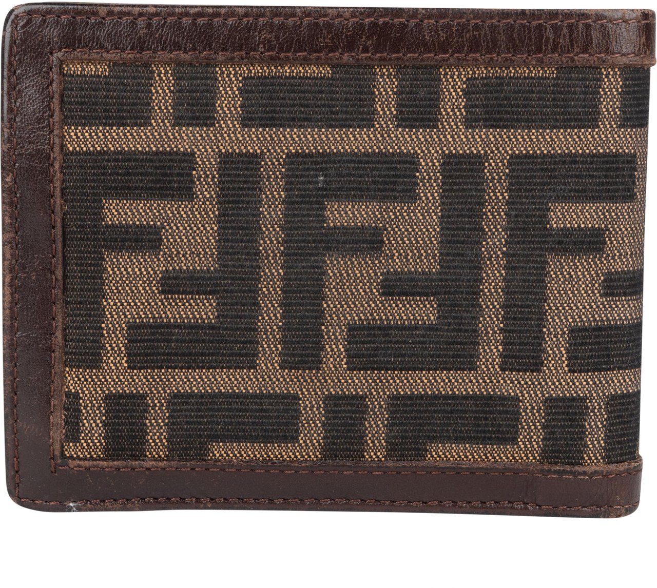 Fendi FF Monogram Zucca Bifold Wallet Bruin